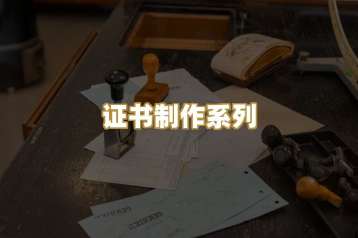 证书制作系列
